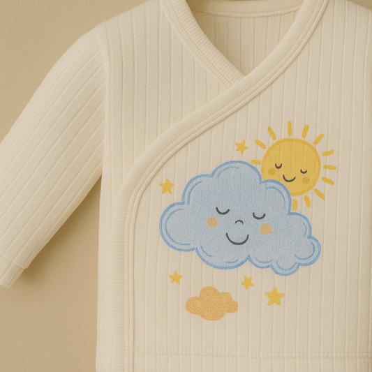 ☁️ Bulutlu Güneş Masalı Bebek Zıbın Takım ☀️