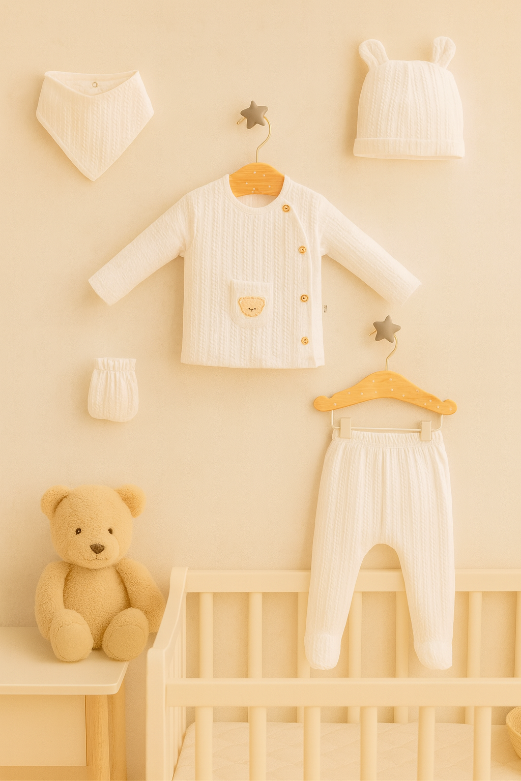 Pure Bear 5-Piece Newborn Set 0-3 Months