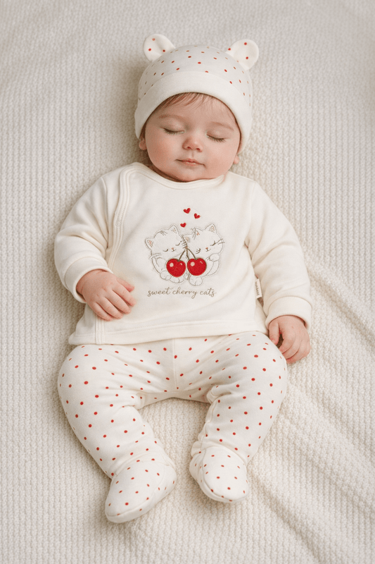 Lovely Kitty Hearts 3’lü Bebek Takım Seti