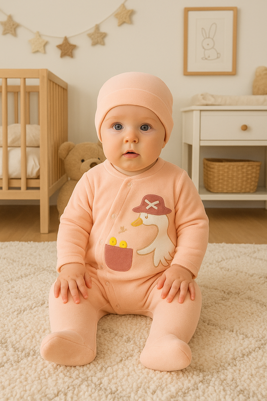 Peachy Duck Kadife Bebek Tulum Seti