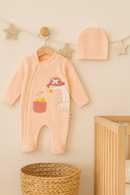 Peachy Duck Kadife Bebek Tulum Seti