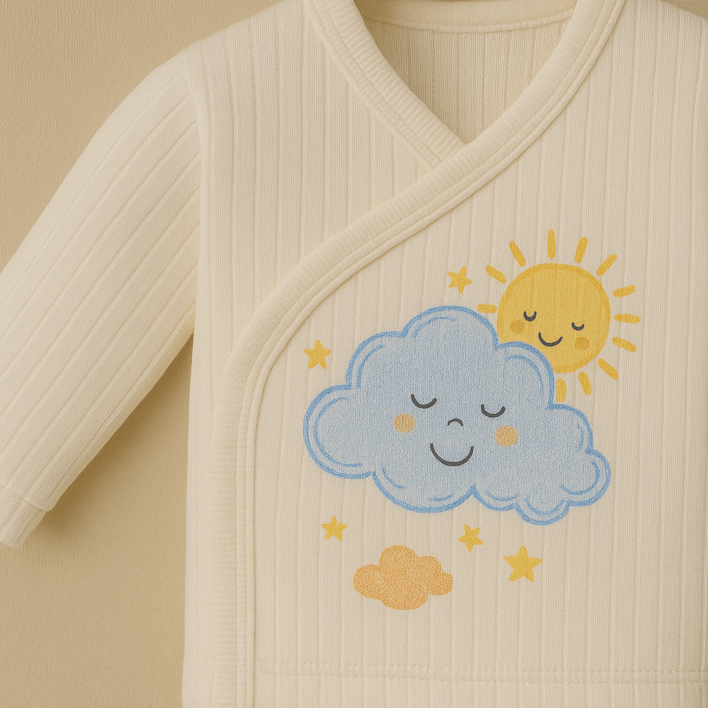 ☁️ Bulutlu Güneş Masalı Bebek Zıbın Takım ☀️