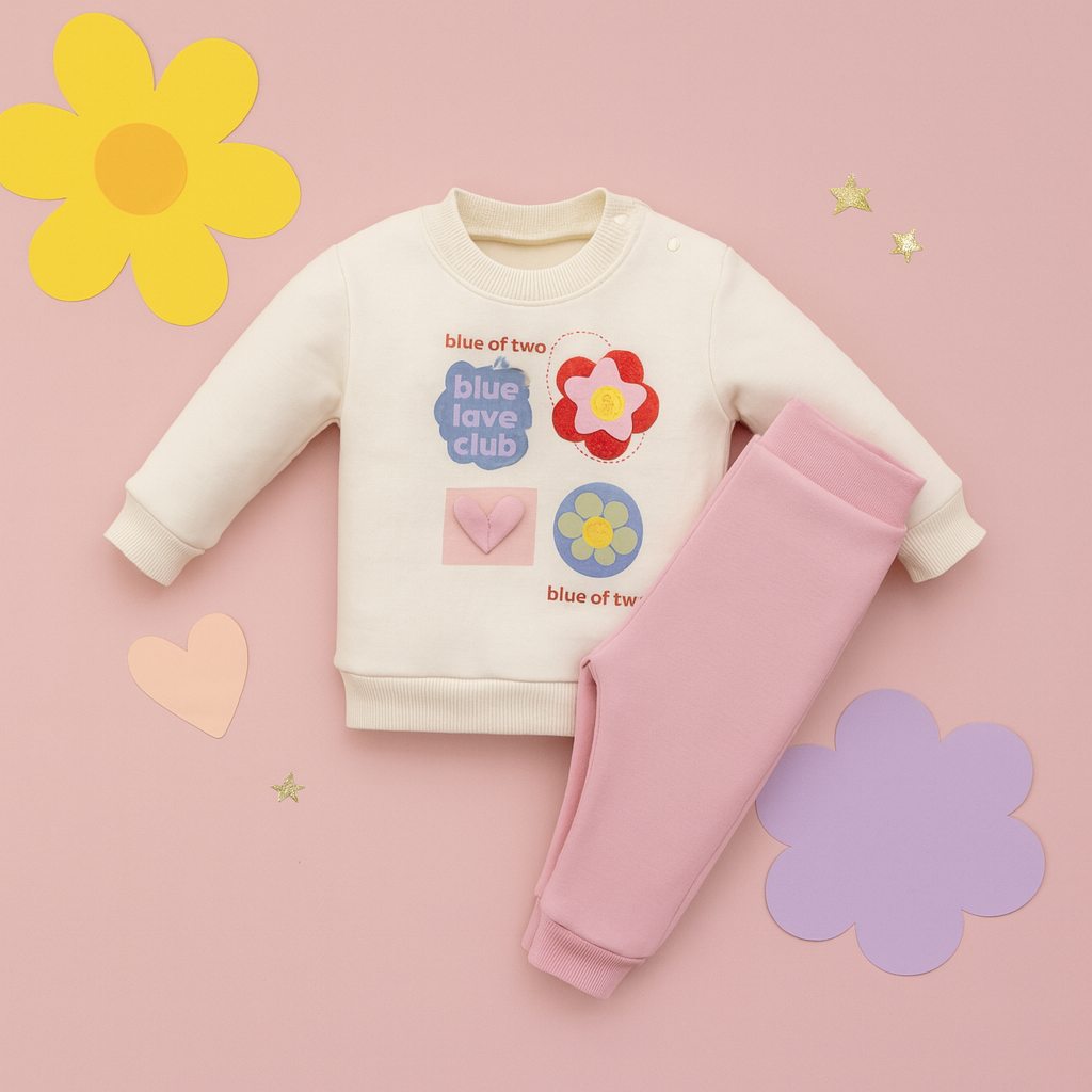 🌸 Color Love Club Mädchen-Set (Oberteil und Unterteil)