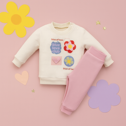 🌸 Color Love Club Mädchen-Set (Oberteil und Unterteil)