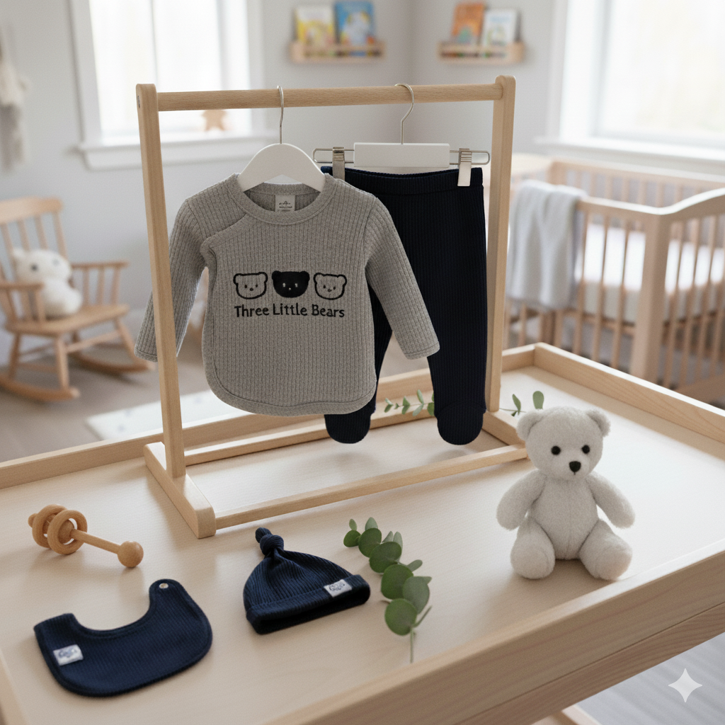 🐻💙 Drei kleine Bären 5-teiliges Schleifen-Krankenhausset