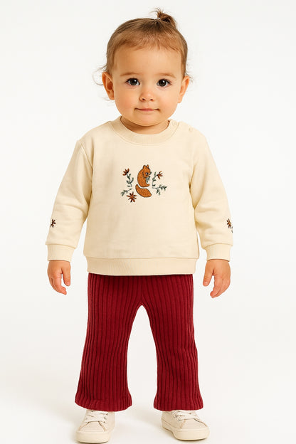 SİNCAP NAKIŞLI PENYE  2'Lİ KIZ ÇOCUK TAKIMI