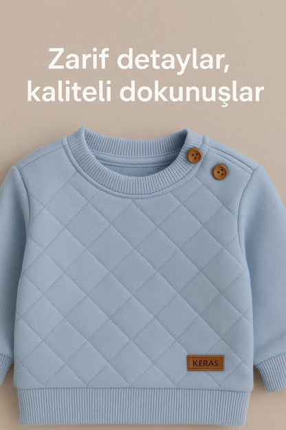 KAPİTONE, NAKIŞLI DÜĞME DETAYLI KIŞLIK TAKIM