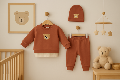 Kuscheliges Teddy-3-teiliges Set 🧸