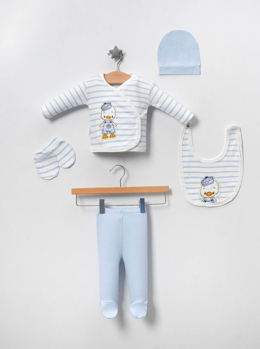 🐤 Matrosenente 5-teiliges Premium-Babyset ⚓