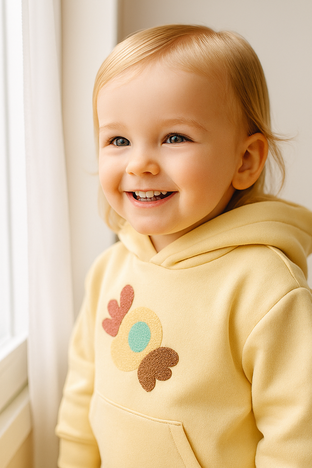 KAKTÜS TEMALI KANGURU CEPLİ KAPÜŞONLU TAKIM