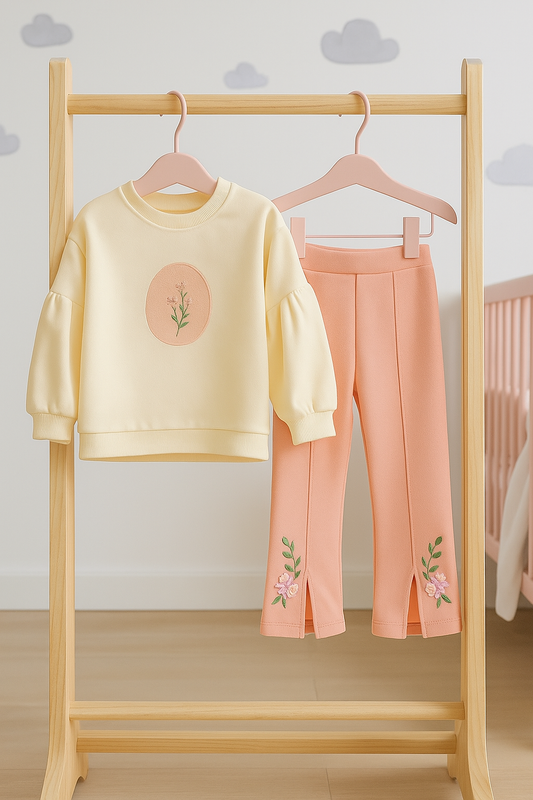 🌸 Mädchen-Set „Weiche Blütenpracht“