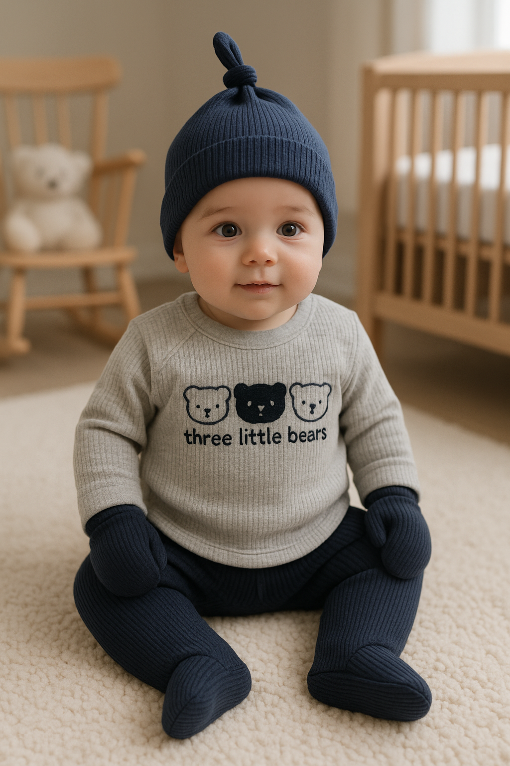 🐻💙 Drei kleine Bären 5-teiliges Schleifen-Krankenhausset