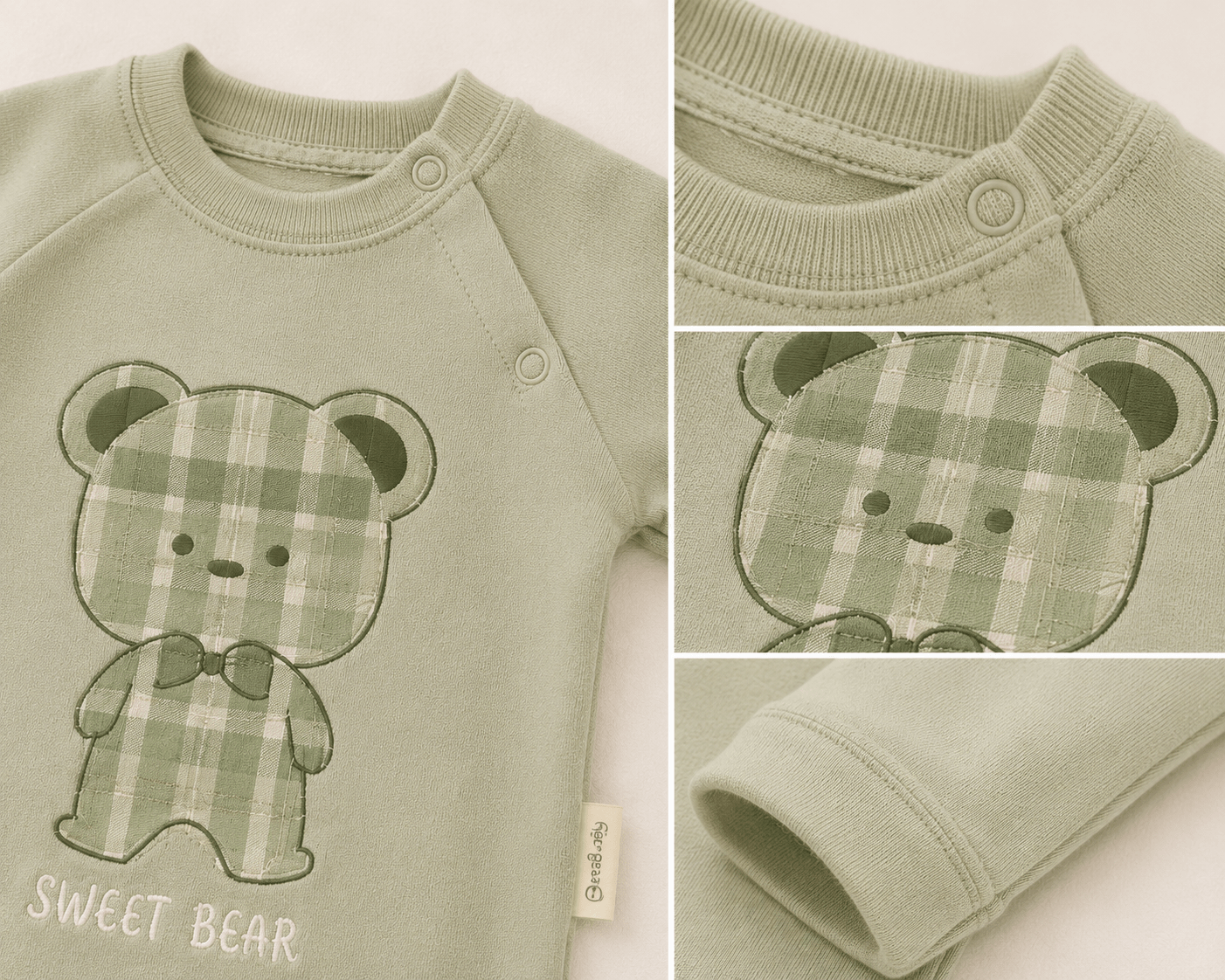 🧸 Minty Sweet Bear 3’lü Bebek Hastane Çıkışı Seti
